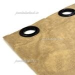 پرده پانچ آماده مخمل پتینه ای طلایی روشن ارتفاع 280 سانت