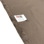 پرده پانچ آماده مخمل پتینه ای قهوه ای ارتفاع 280 سانت - Image 2